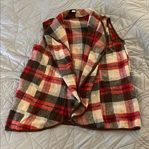 Plaid Sleeveless Vest